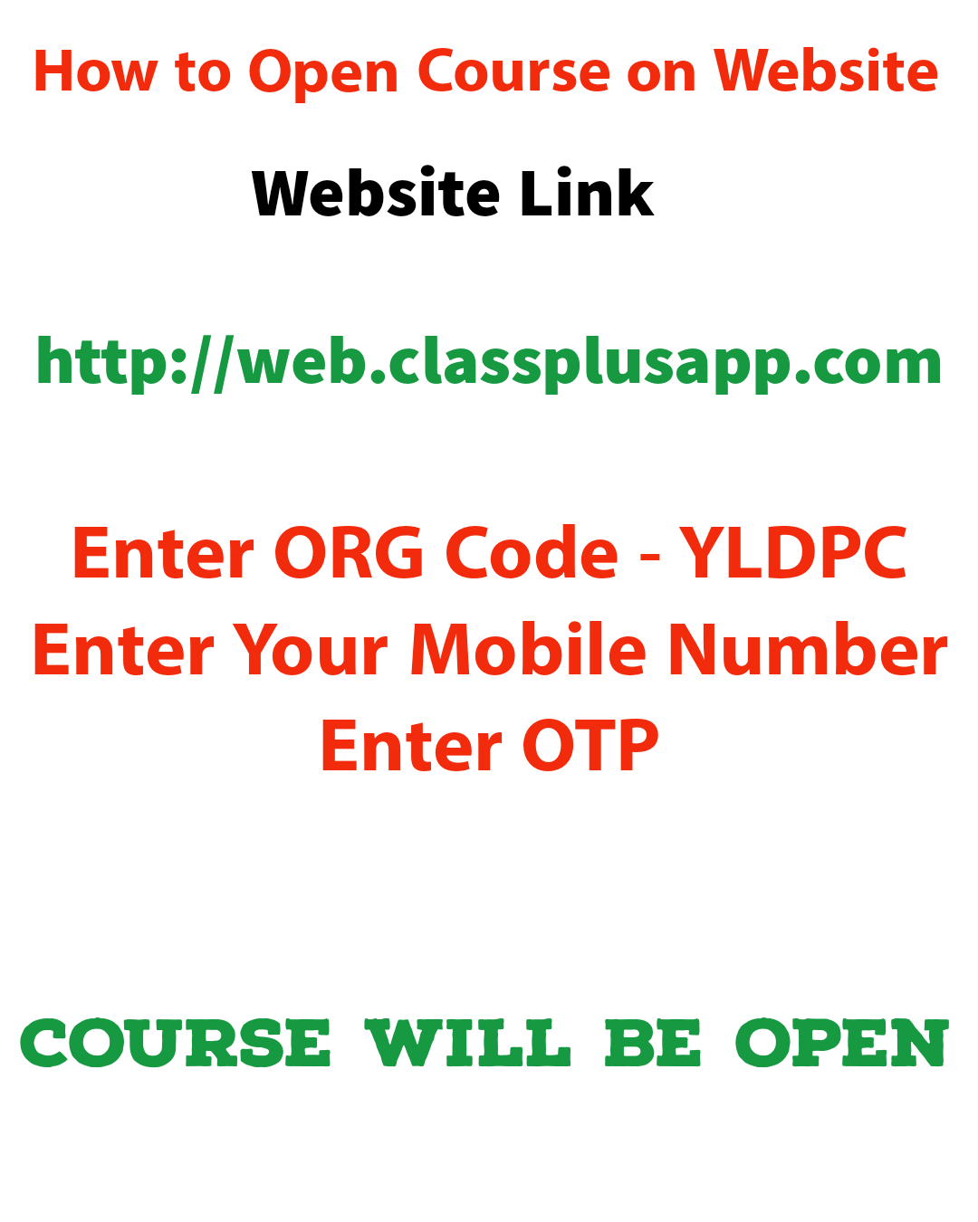 How to open course in Laptop/PC